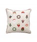 Christmas Embroidered Throw Pillow Cover | Holiday Décor for Sofa & Bed