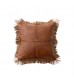 Vintage PU Leather Lumbar Pillow | Luxury Office Back Cushion & Living Room Décor