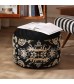 Ethnic Style Pouf Cushion | Non-Collapsing Floor Seat | Lazy Sofa Ottoman