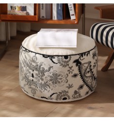 Ethnic Style Pouf Cushion | Non-Collapsing Floor Seat | Lazy Sofa Ottoman