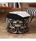 Ethnic Style Pouf Cushion | Non-Collapsing Floor Seat | Lazy Sofa Ottoman