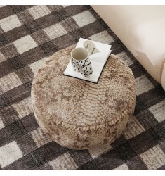 Plush Tatami Floor Cushion for Winter | Sofa Ottoman, Living Room Carpet, Balcony Pouf